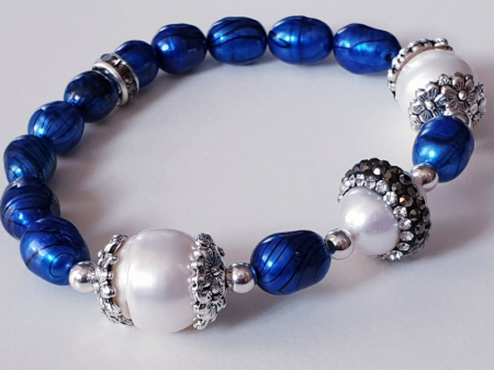 Marysia Blue White Pearls [6]