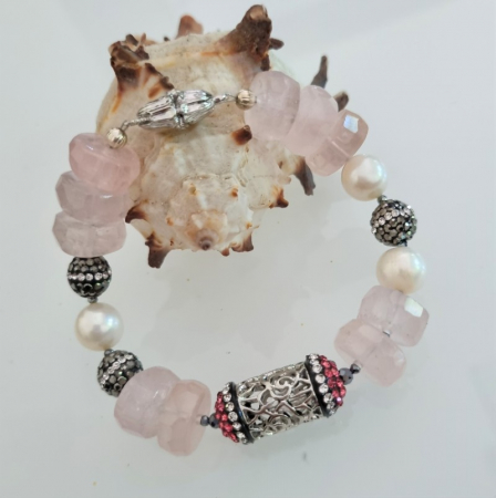 Marysia Pink Quartz and Pearls [4]