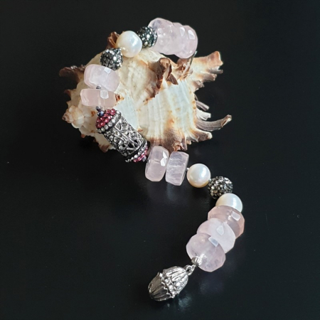 Marysia Pink Quartz and Pearls [16]