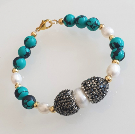 Marysia Turquois and Pearls [5]