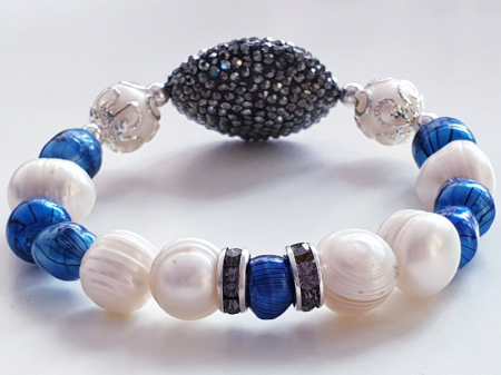 Marysia White&Blue Pearls [10]