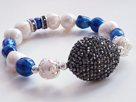 Marysia White&Blue Pearls [5]