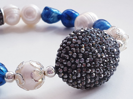 Marysia White&Blue Pearls [4]