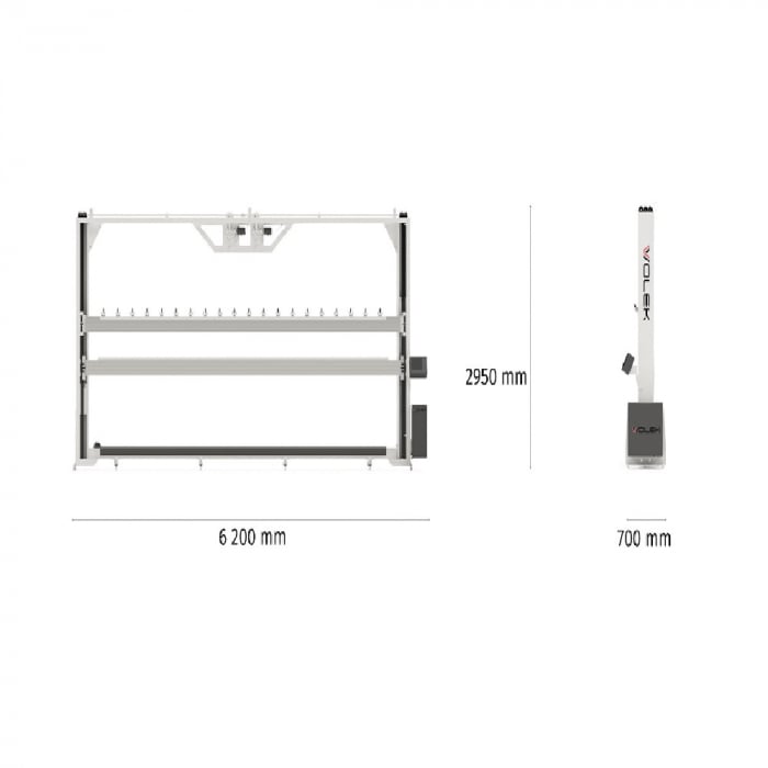 Automat de croit vertical perdele si tesaturi pentru spatii cu inatime redusa WOLEK KJW 71 [2]