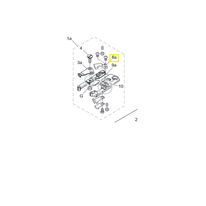 Cutit fix masina de brodat Happy HCR3, HCD05140(HCA04100) [2]