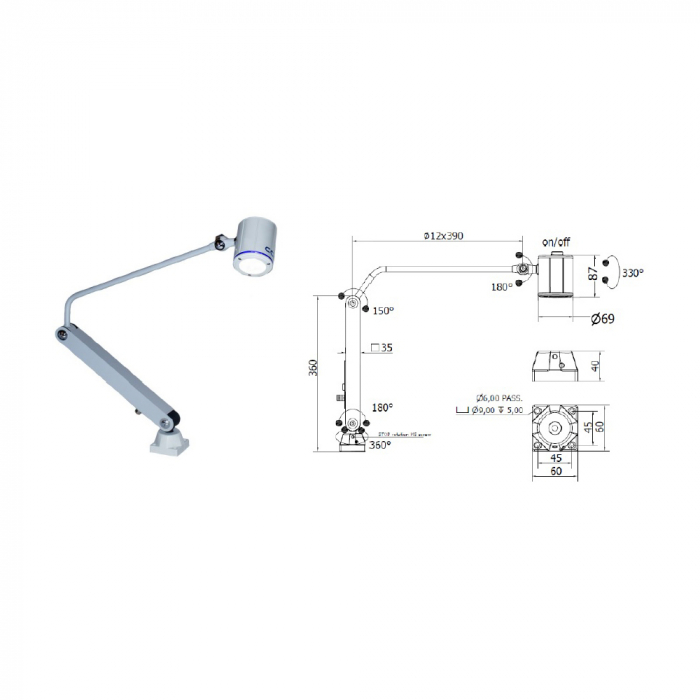 Lampa CCEA cu brat mobil SA0322S03 [2]