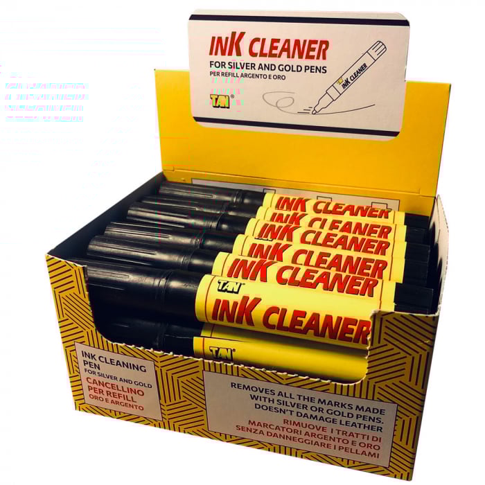 Marker pentru stergerea insemnelor facute cu mine argintii sau aurii pe piele, INK CLEANER [2]