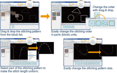 Software pentru realizarea programelor de coasere PTN-JX (Mitsubishi) [3]