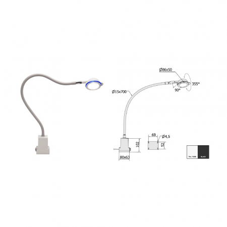 Lampa CCEA cu brat flexibil 960122SF4 (P996.70.N) [1]