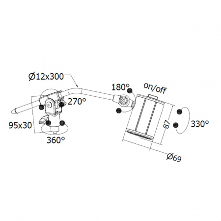 Lampa CCEA cu prindere directa pe capul masinii de cusut RT0322S08 [1]