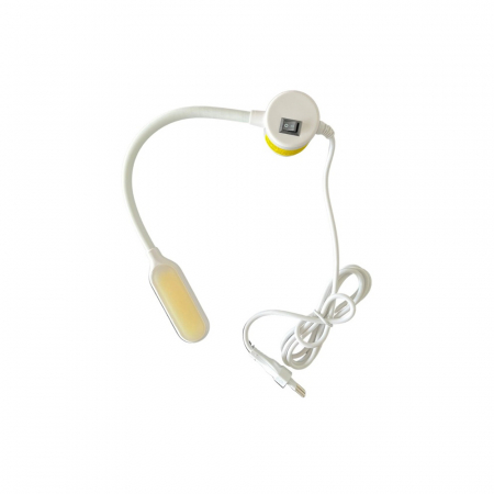 Lampi cu led si marcatori laser - Lampa cu banda led si brat alb rubber COB-822S