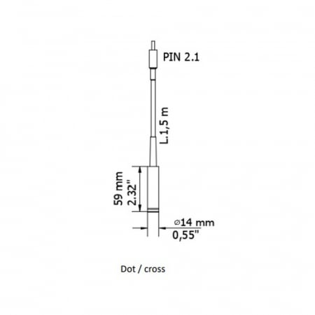 Marcator laser CCEA punct cu lumina rosie LR.14.PD [2]