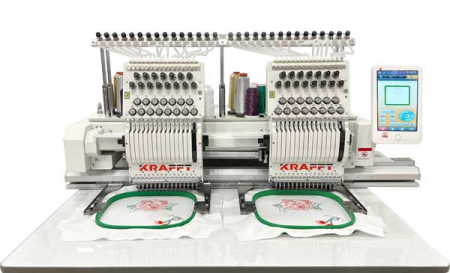 Masini de brodat - Masina de brodat computerizata, cu 2 capete si 15 ace KRAFFT KF-CT1502H