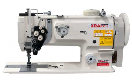 Masini cu blat plan 2 ace triplu transport - Masina de cusut cu triplu transport, cu 2 ace escamotabile KRAFFT KF-1565N