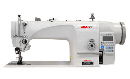 Masini cu blat plan 1 ac triplu transport - Masina de cusut liniara, cu triplu transport si 1 ac, functii automate KRAFFT KF-206H-7