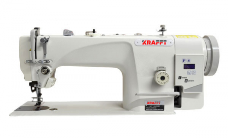 Masini cu blat plan 1 ac triplu transport - Masina de cusut liniara, cu triplu transport si 1 ac KRAFFT KF-206HD