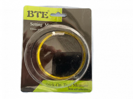 Alte accesorii si dispozitive - Metru adeziv galben cu lungimea de 1 metru si latimea de 13mm