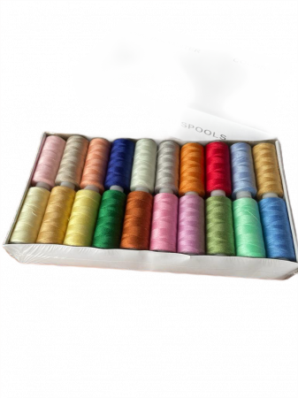 Piese de schimb si consumabile masini de cusut - Set 40 de papiote multicolor (deschis), 300m/papiota