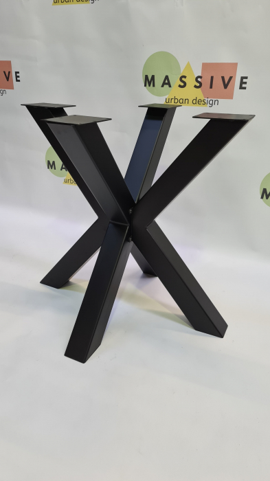 Baza masa metal Tip Spider S, 75x75x71 cm LxlxH, Masa dining, Birou, Confectie sudata [3]