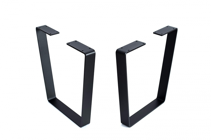 Set 2 picioare metalice masa, Trapez Slim,  Inaltime 40 cm, Bancuta / Masa cafea [2]