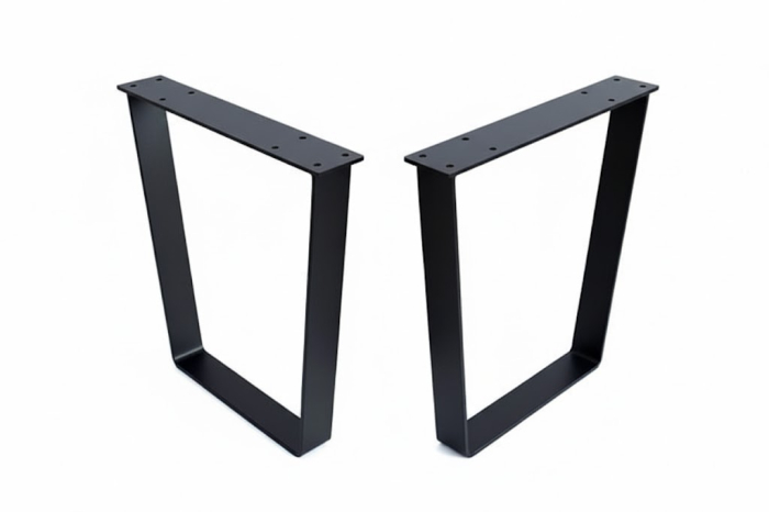 Set 2 picioare metalice masa, Trapez Slim,  Inaltime 40 cm, Bancuta / Masa cafea [3]