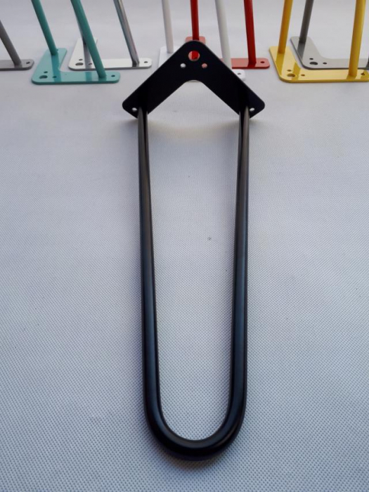 Set 4 picioare metalice Hairpin, inaltime 45 cm, Masa de cafea , Bancuta [2]