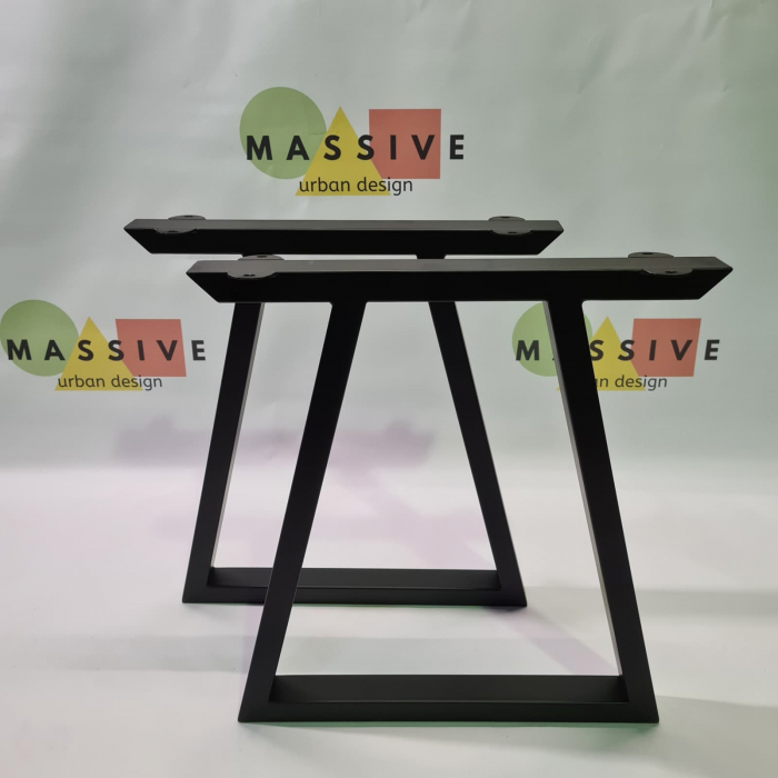 Set picioare metalice modern U, Inaltime 71 cm, Masa dining, Birou [3]