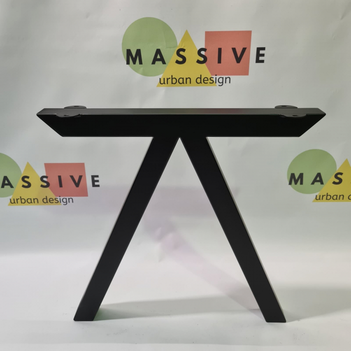 Set picioare metalice reverse V, inaltime 71 cm, Masa dining, Birou [3]