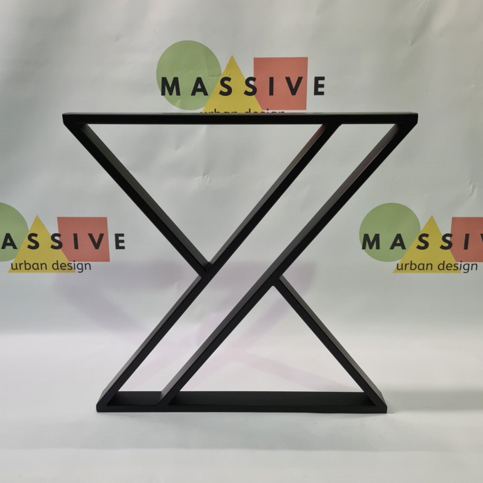 Set picioare metalice Tip Y, inaltime 71 cm, Masa dining, Birou [4]