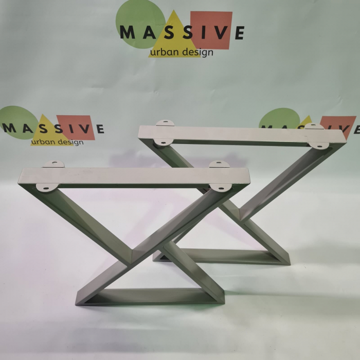 Set picioare metalice TriangleS, Inaltime 71 cm, Masa dining, Birou [4]
