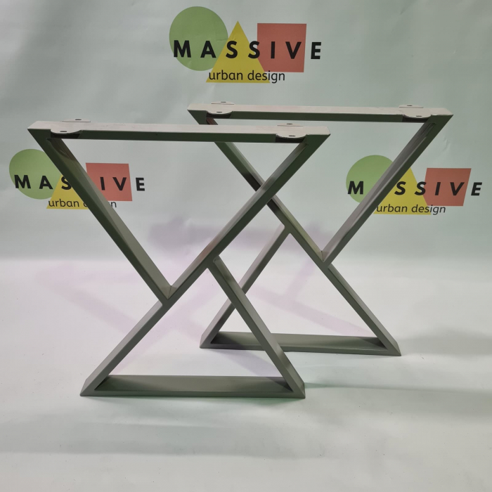Set picioare metalice TriangleS, Inaltime 71 cm, Masa dining, Birou [5]