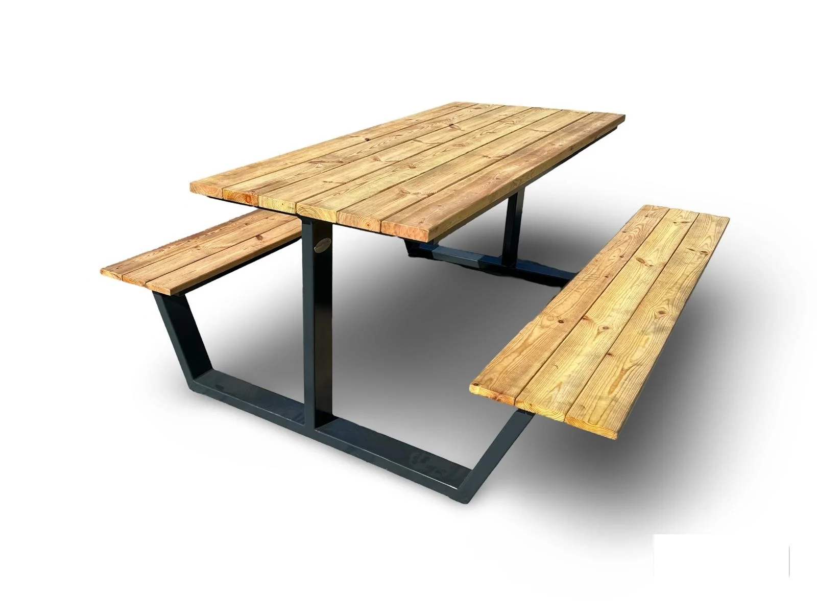 Mese cu bancuta - Masa cu 2 bancute structura metalica