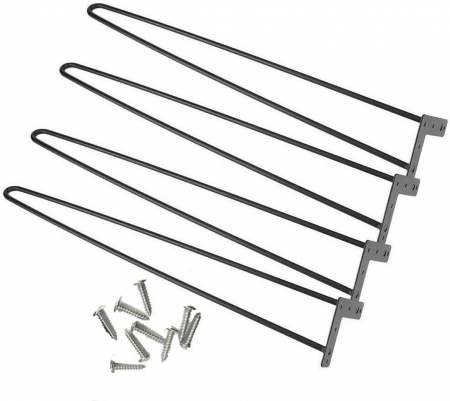 Produse - Set 4 picioare metalice Hairpin, înălțime 71 cm, Masă dining, Birou, Masă toaletă