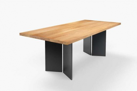 Produse - Set 2 picioare metalice masa, MSV057,  Inaltime 71 cm, Masa dining, Birou