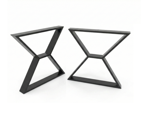 Seturi de picioare pentru mese - Set 2 picioare metalice masa, Tip Infinite,  Inaltime 71 cm, Masa dining, Birou