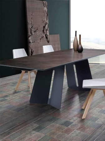 Produse - Set 2 picioare metalice masa, MSV056,  Inaltime 71 cm, Masa dining, Birou