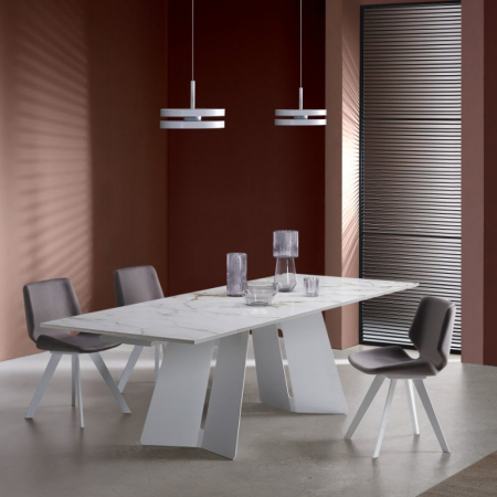 Set 2 picioare metalice masa, MSV056,  Inaltime 71 cm, Masa dining, Birou [1]