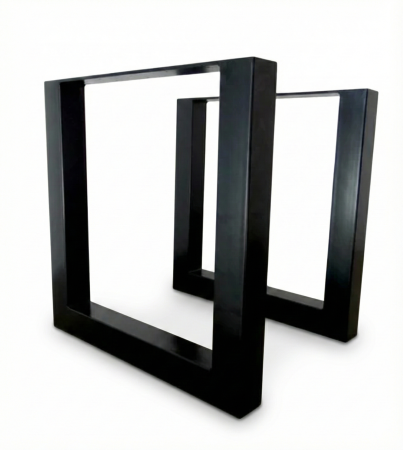 Picioare pentru mese - Set picioare metalice SQare, Inaltime 71 cm, Masa dining, Birou
