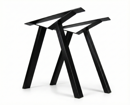 Seturi de picioare pentru mese - Set picioare metalice tip Minimalist, inaltime 71 cm, Masa dining, Birou