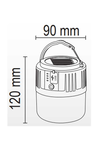 Lampă LED portabilă cu acumulator, tip agățătoare, pentru camping sau situații de urgență Forlife FL-3210, 30W [4]