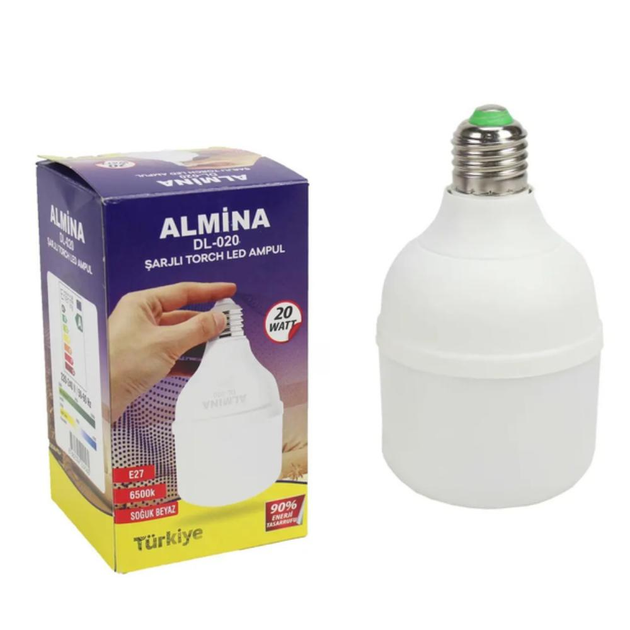 Аккумуляторная лампочка Almina DL-020 (15Вт), LED лампочка [2]