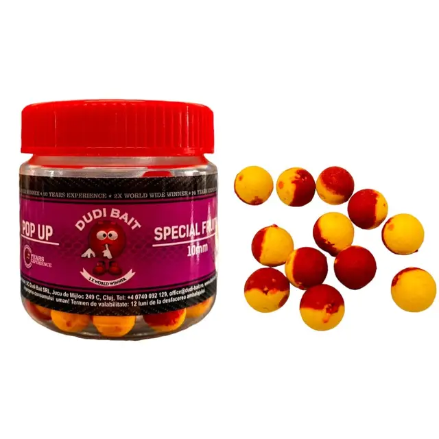 Pescuitul în Moldova - Pop up DUDI BAIT Special Fruits 10 mm, 20 g