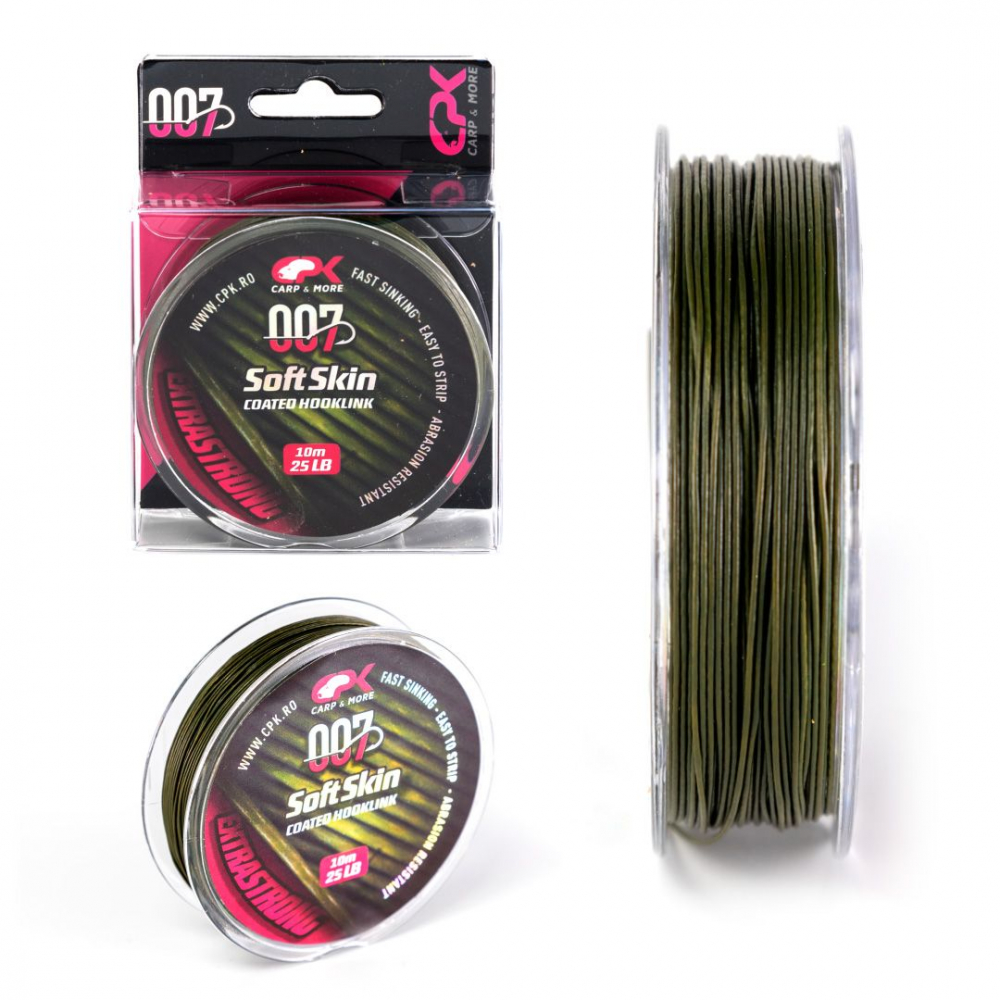 007 CPK SOFT SKIN Hooklink 25 lb green [1]