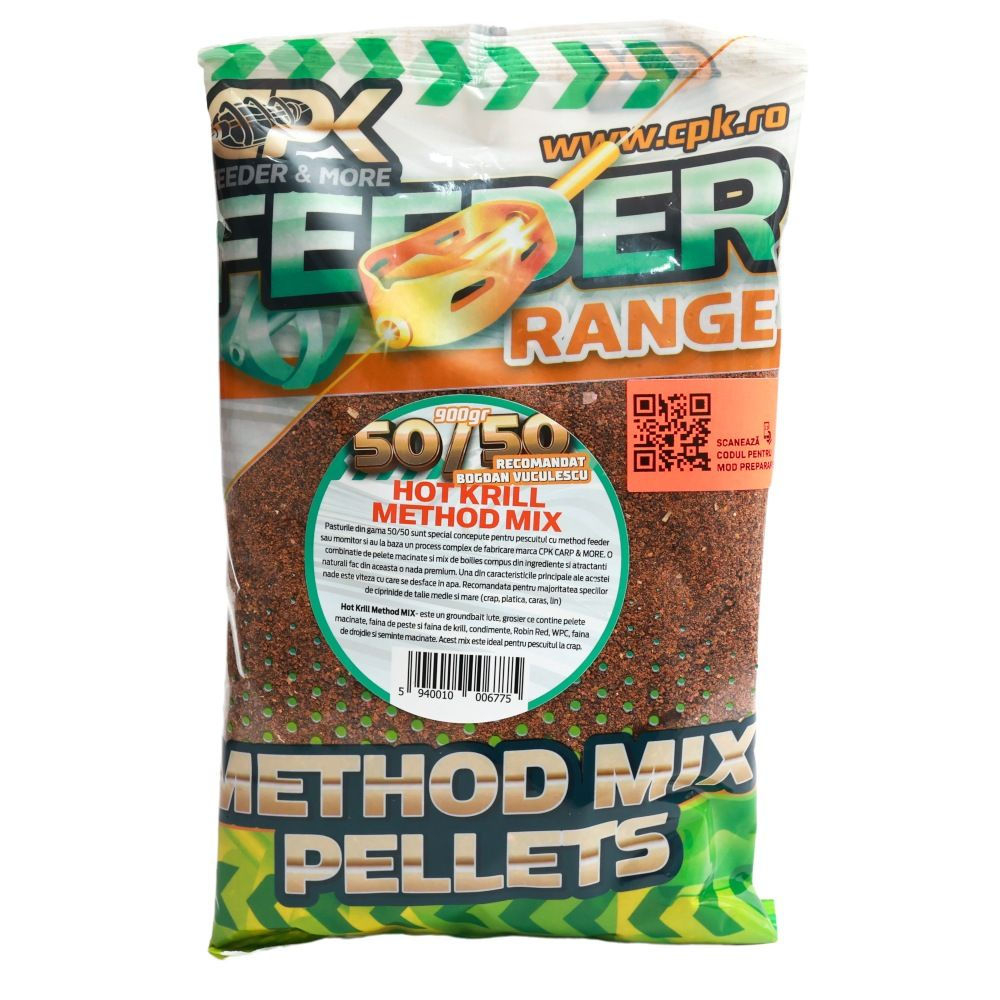 50/50 Feeder GROUNDBAIT HOT KRILL 900g [1]