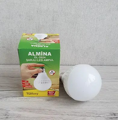 Аккумуляторная лампочка Almina DL-2025 (15Вт), LED лампочка [1]
