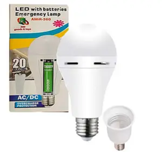 Bec LED Светодиодная, AMIR-360, 20W c 2мя аккумуляторами 5000Mah [1]