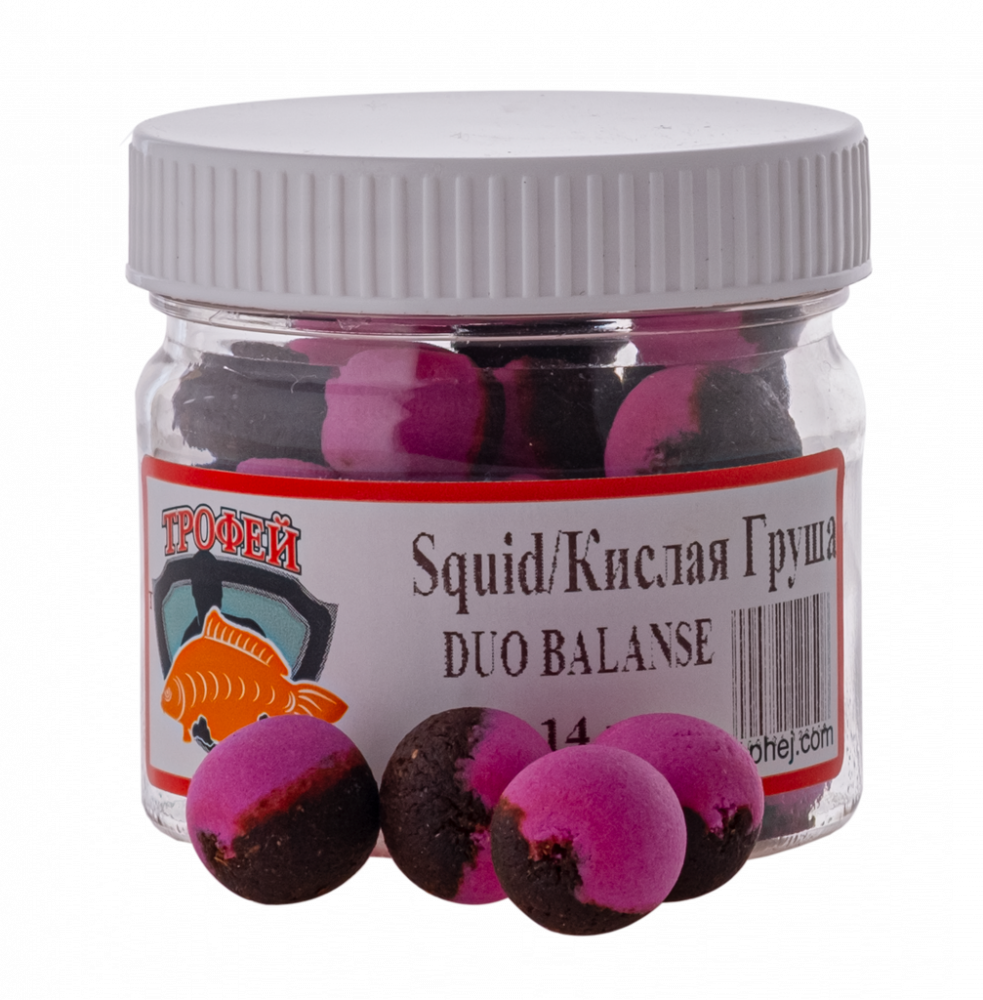 Бойлы насадочные Squid-Para Acra 14mm Duo Balance [1]