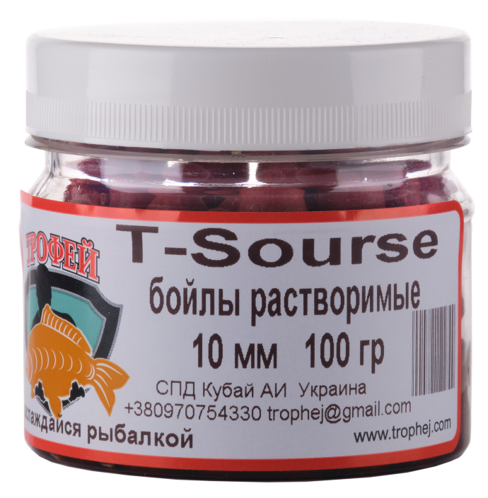 Бойлы растворимые дипованые T-Source 10mm 100gr [1]