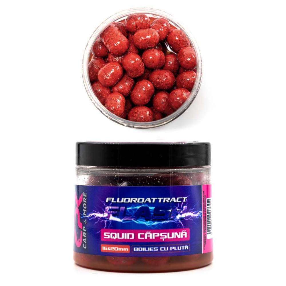 Boilies carlig Fluoro Atract + SQUID&CAPSUNA 16/20mm CPK [1]