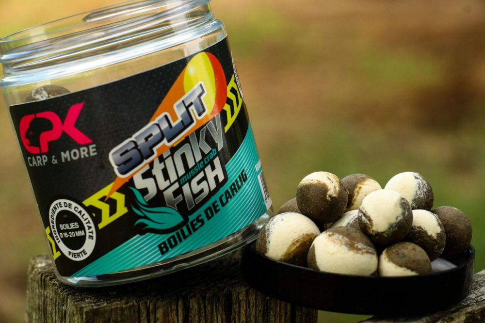 Boilies de carlig SPLIT STINKY FISH 16/20mm 120g CPK [1]